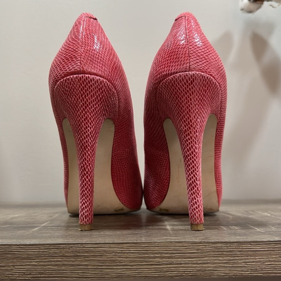 BCBGeneration Red Leather Heels - Picture 4 of 6